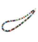 Colourful Floral Millefiori Glass Beaded Necklace